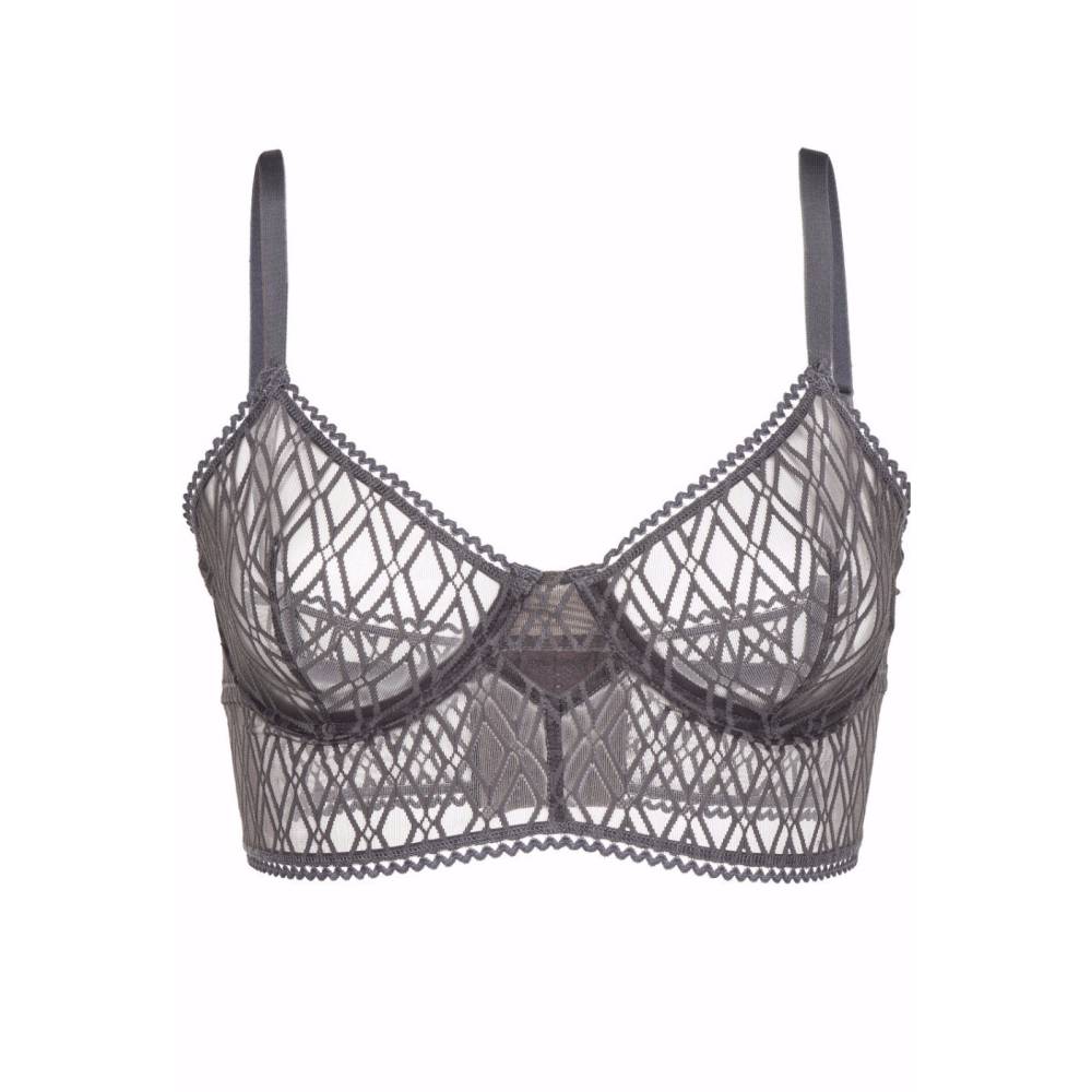 Baklava Grey U/W Longline Bra
